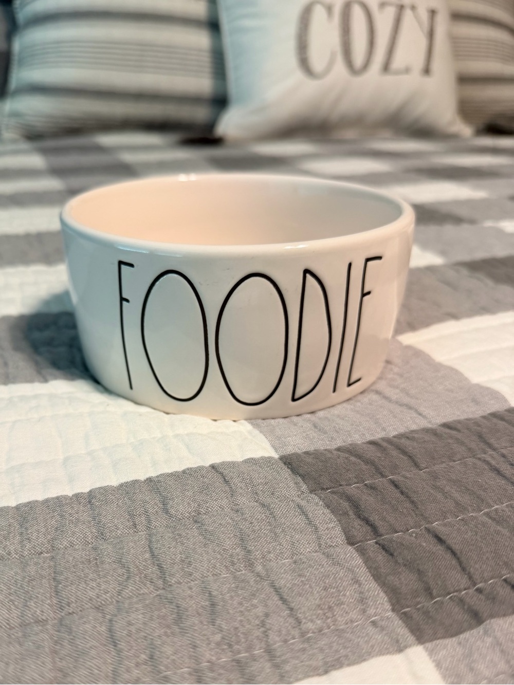 Rae Dunn 6” Dog Bowl